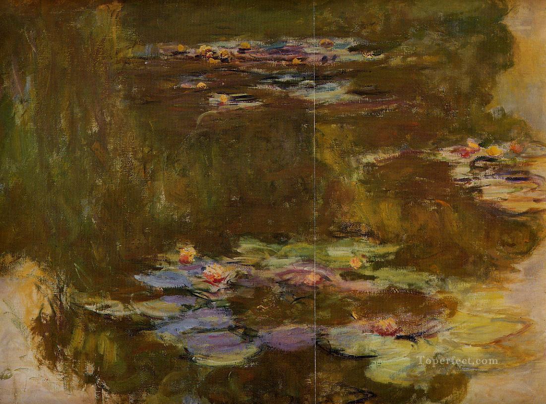 睡蓮の池右側 クロード・モネ油絵